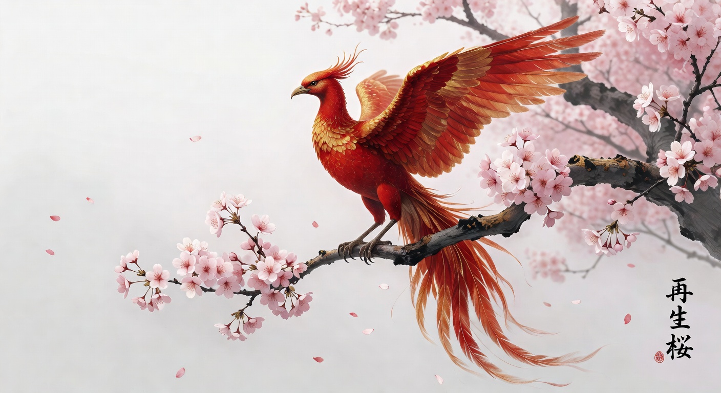 桜と鳳凰